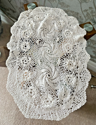 Vintage white cotton hand - ,