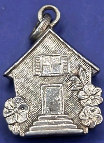 Vintage silver charm a - silver,