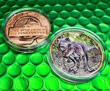 3D 1oz Copper Round Dinosaur T