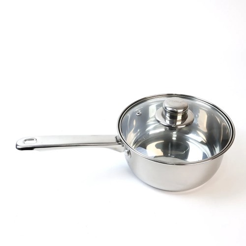 Stainless steel saucepan with - steel,