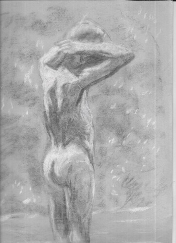 Charcoal pastel sketch by - pastel,