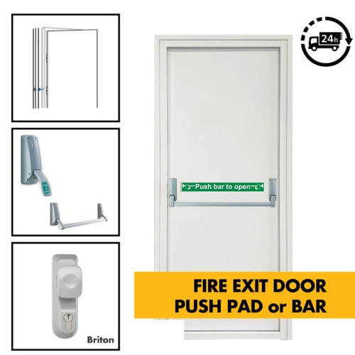Fire exit door steel - fire,