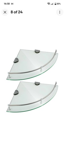 2pcs glass corner shelf - corner,