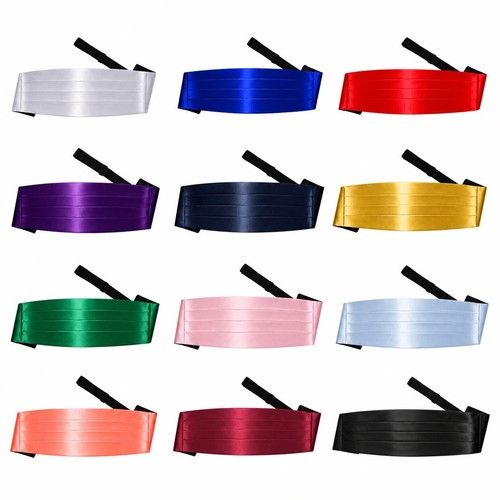 Wedding cummerbund satin plain - wedding,