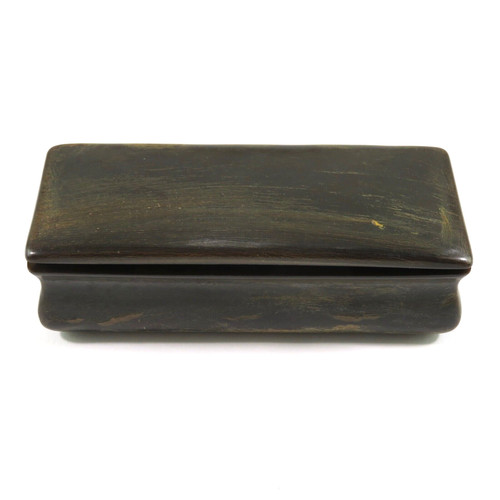 Antique horn tobacco snuff - tobacco, box