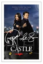 NATHAN FILLION  & STANA KATIC CASTLE AUTOGRAPH SIGNED PHOTO PRINT 