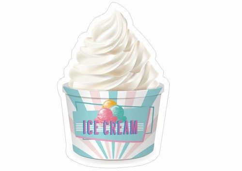 Ice cream tub catering van - ice,