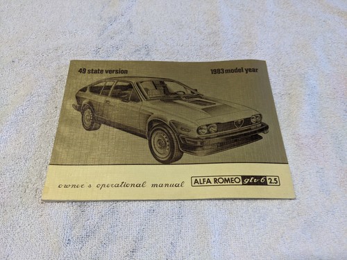 Original 1983 alfa romeo gtv6 - alfa,
