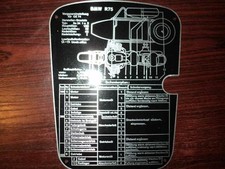 BMW R75 Type Plate