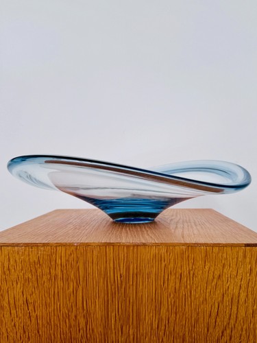 Large holmegaard crystal bowl - holmegaard,