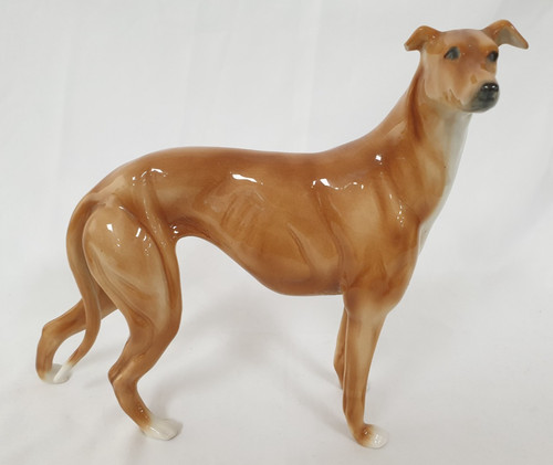 Ceramic greyhound figurine - ceramic,