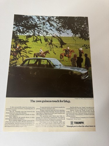 Original vintage 1971 triumph - vintage,
