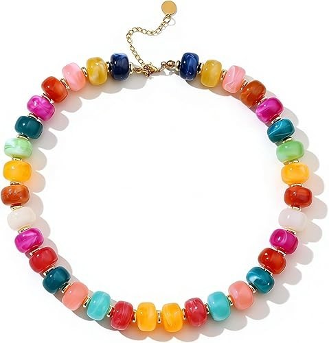 Chunky beaded statement - chunky,