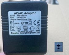 NFL-240120 24V 500mA AC-AC 0.5A 4.8VA Transformer  Power Supply Adapter 2-pin