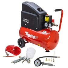 TIGREN Air Compressor Direct Drive 230V 2hp 1.5kW 24L 116psi 8 Bar 8CFM Air Kit