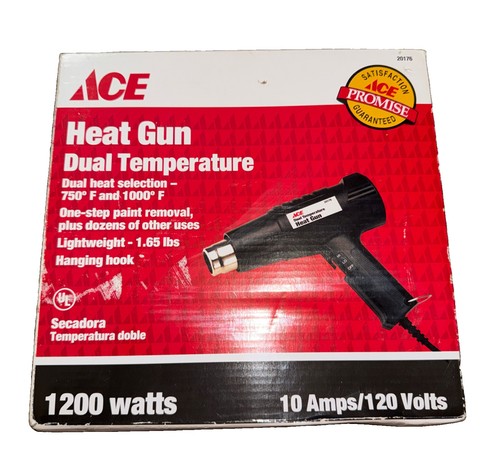 Ace dual temperature heat gun - temperature,