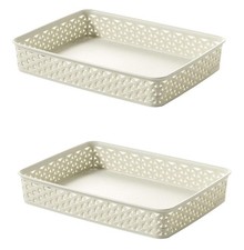 2 x Curver Plastic Storage