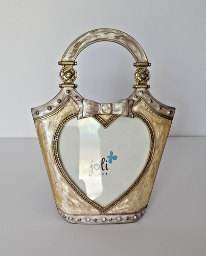 Enamel and diamante metal - and,