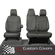 Renault Trafic Sport Business+ (2014+) Bentley Leatherette Front Seat Covers 639