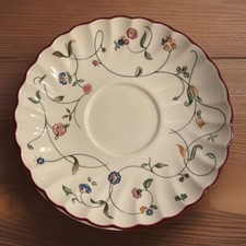 Staffordshire Oakwood Floral Saucers X 3 Excellent Condition