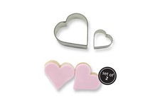 Cake Heart Cutters PME Cookie Biscuit  2 Set Decorating Icing Sugarcraft