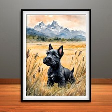 Scottish Terrier Puppy Print