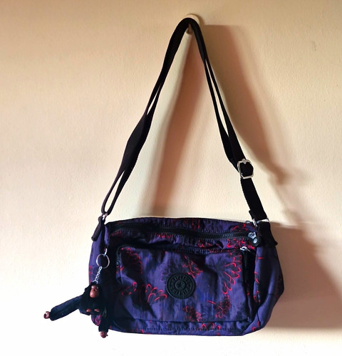 Kipling purple floral nylon - kipling,