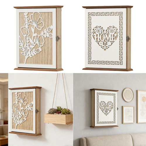 Key cabinet wall mounted - cabinet, wood