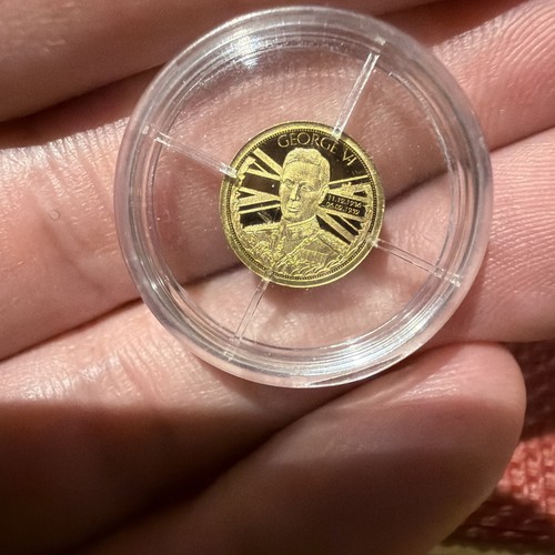 Miniature george gold coin - vi,