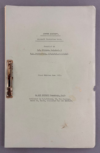Auster aircraft production - auster,