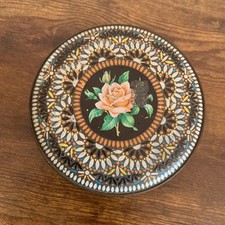 Vintage Tin Embossed Floral