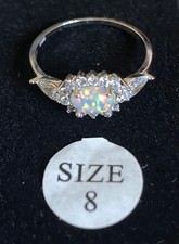 Stainless Steel Fire Opal