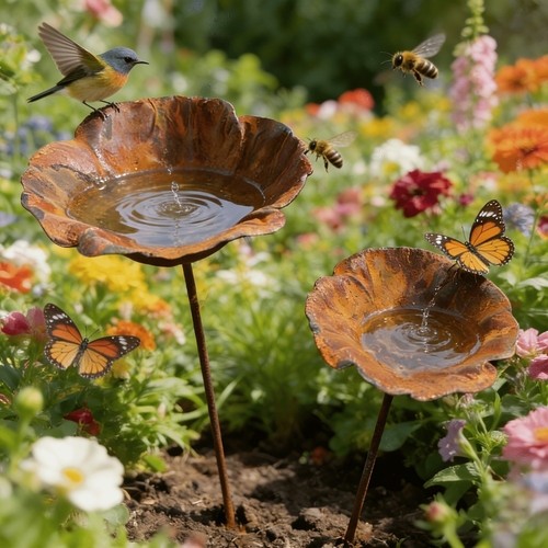 Bird bath feeder - bath,