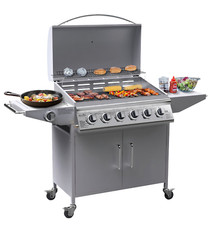 Gas BBQ Grill 6 Burner & Side