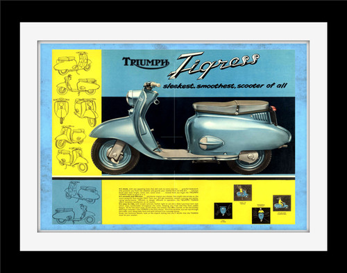 Triumph tigress scooter advert - tigress,