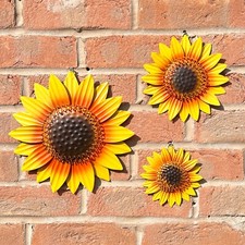 Garden Wall Art Metal Set of 3