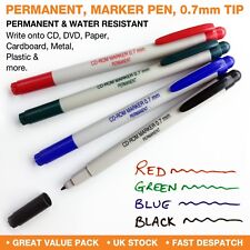 Permanent Marker Pen Fine Tip ✔Waterproof ✔Red,Green,Blue,Black ✔Multi purpose