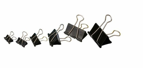 Bulldog foldback letter clips - foldback,