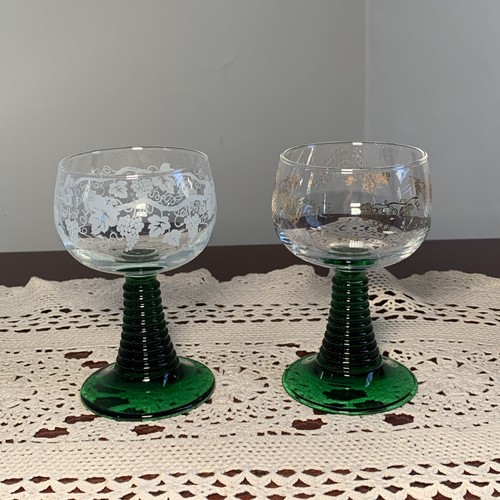 Vintage wine glasses gold - vintage,