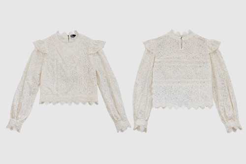 The kooples white lace blouse - the,