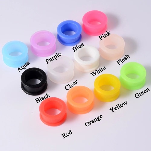 2pcs silicone ear tunnel - 2pcs,