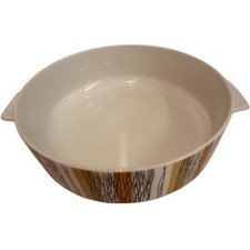 Midwinter Sienna Fine Tableware Serving Dish Round Ceramic with Handles