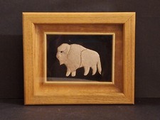 Arctic Trading Co Jessie Wastasticoot Buffalo Caribou Hair Framed Mini Picture