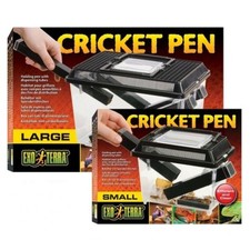Exo Terra Cricket Pen Reptile Livefood Tank with Dispensing Tubes Small or Large