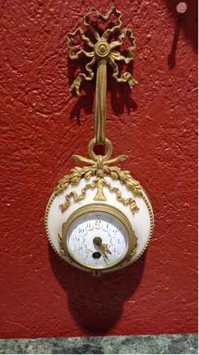 French bronze and marble - bronze, clock