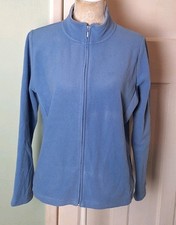 EWM Lavender Blue Soft Fleece Zip Cardigan - Size M (14 / 16)
