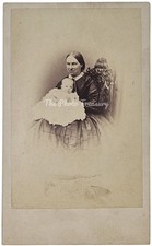 CDV FROME SOMERSET VICTORIAN MOTHER & BABY SEATED ON ORNATE CHAIR BY BIRD