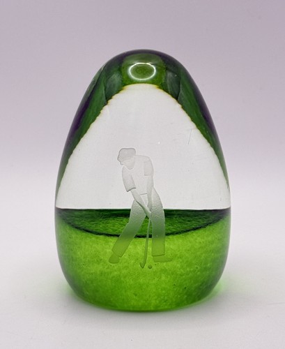 Caithness golf paperweight - caithness,