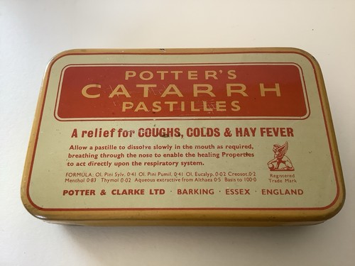 Vintage potter catarrh - 'potter's,