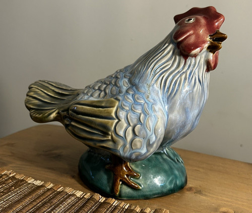 Vintage large hand painted - large,